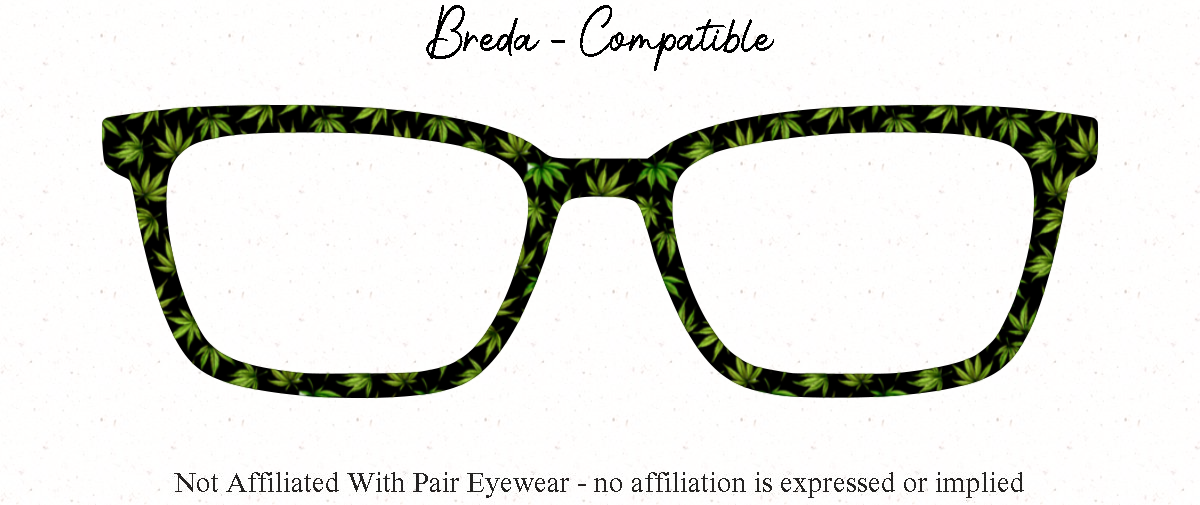 Probable Cause - Cannabis Plant Patterned all Metal Topper compatible with Pair Eyewear