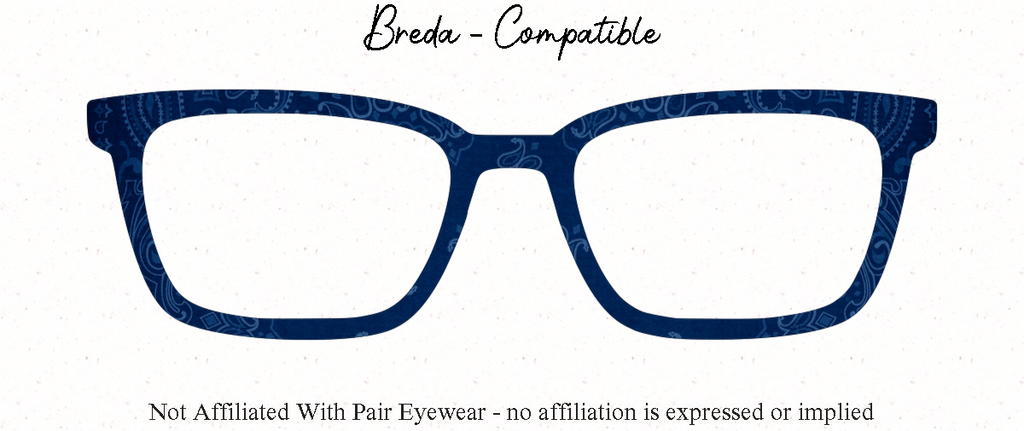 Bandana Collection | Pair Eyewear Compatible Metal Toppers | w/ Visual Design Tools