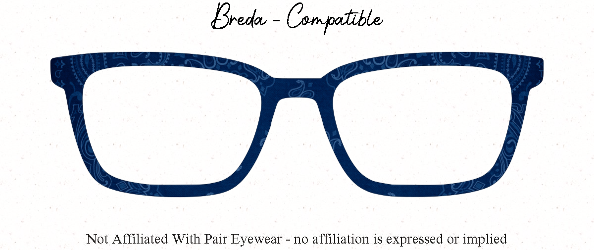 Bandana Collection | Pair Eyewear Compatible Metal Toppers | w/ Visual Design Tools