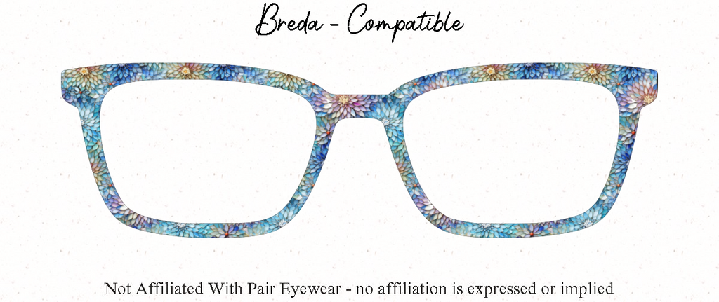 Mother of Pearl #16 Pearlescent Flowers | Magnetic Glasses Topper | All Metal Topper for Pair Eyewear | 8 Fade and Split Options to any color