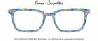 Mother of Pearl #16 Pearlescent Flowers | Magnetic Glasses Topper | All Metal Topper for Pair Eyewear | 8 Fade and Split Options to any color