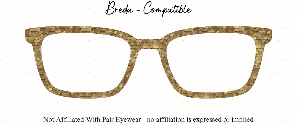 Metallic Gold Beehive | Magnetic Glasses Topper | All Metal Topper for Pair Eyewear | 8 Fade and Split Options to any color
