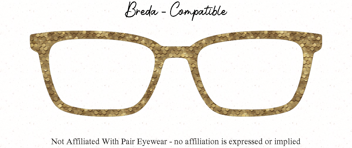 Metallic Gold Beehive | Magnetic Glasses Topper | All Metal Topper for Pair Eyewear | 8 Fade and Split Options to any color
