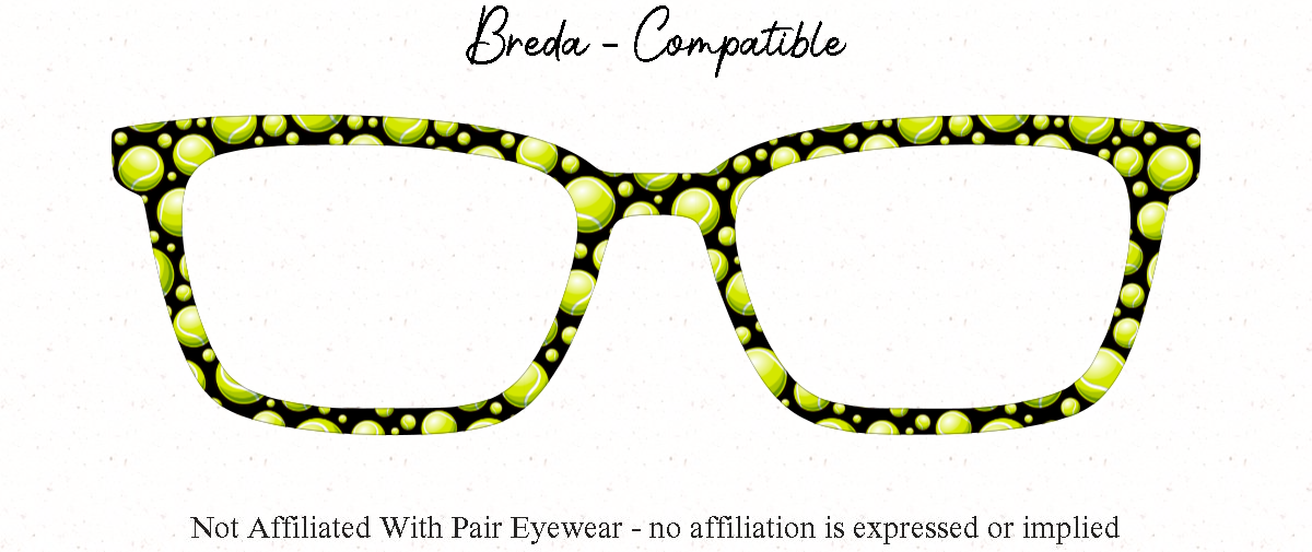 Tennis Ball Patterned all Metal Topper compatible with Pair Eyewear