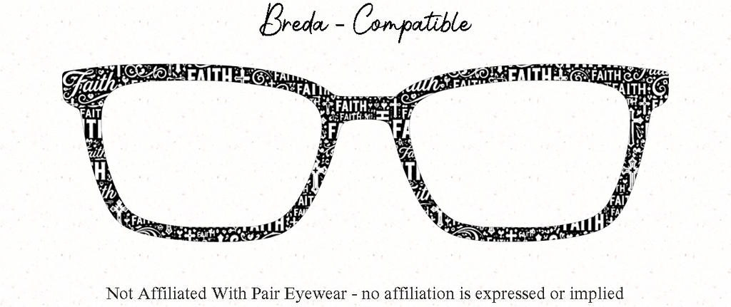 Faith Patterned all Metal Topper compatible with Pair Eyewear