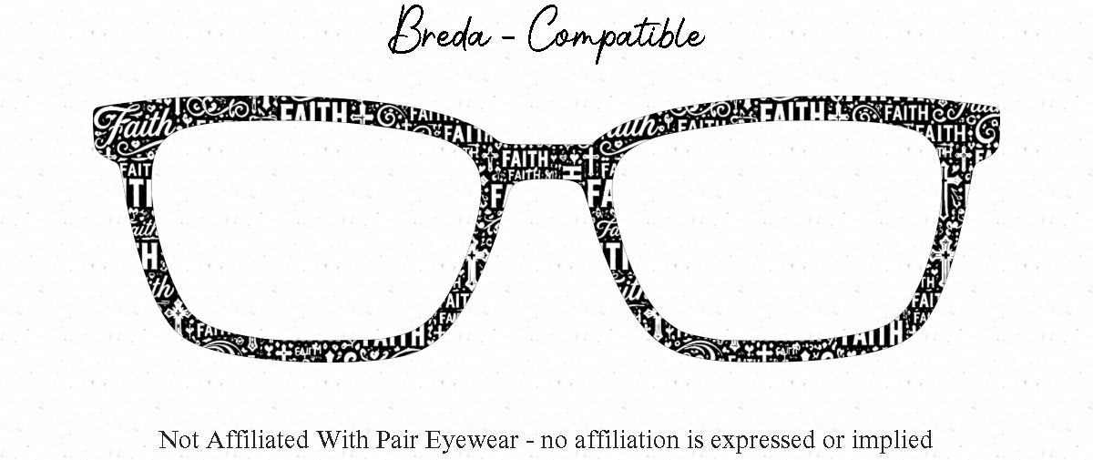 Faith Patterned all Metal Topper compatible with Pair Eyewear