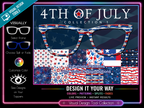 4th of July Collection #1 | Pair Eyewear Compatible | w/Visual Design Tools