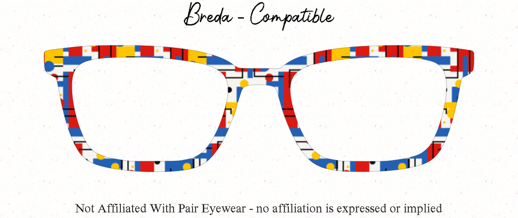 Mondrian Modern Art Collection Compatible with Pair Eyewear w/Visual Design Tools