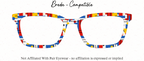 Mondrian Modern Art Collection Compatible with Pair Eyewear w/Visual Design Tools