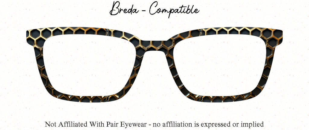 Metallic Gold and Black Collection - 14 Bold Gold & Black Designs for Pair Eyewear w/Visual Design Tools