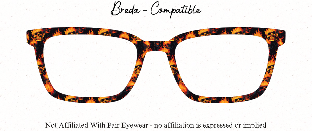 Fire Skulls Toppers for Pair Eyewear w/Visual Design Tools