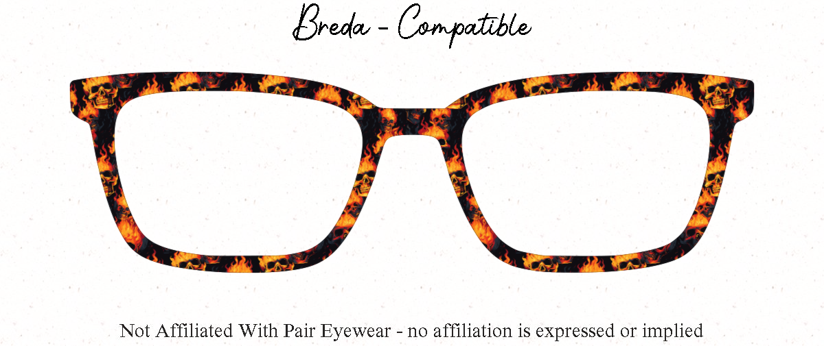 Fire Skulls Toppers for Pair Eyewear w/Visual Design Tools