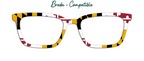 Maryland Flag Metal Toppers - Compatible with Pair Eyewear - See on Your Frames