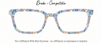 Mother of Pearl Blooms - 16 Iridescent Floral Styles for Pair Eyewear w/Visual Design Tools