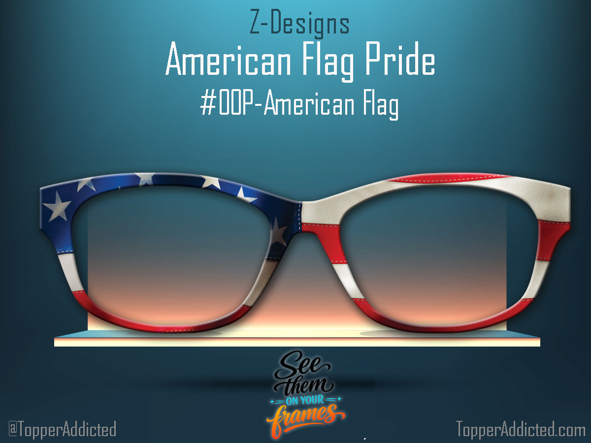 American Flag - Metal Toppers - Compatible with Pair Eyewear