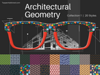 Architectural Geometry Collection #1 | 20 Patterns for Pair Eyewear | w/Visual Design Tools