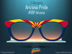 Arizona Flag Metal Toppers - Compatible with Pair Eyewear