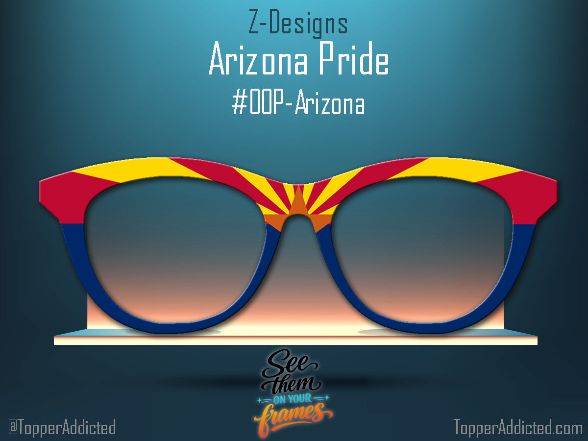 Arizona Flag Metal Toppers - Compatible with Pair Eyewear