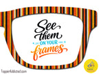 Autumn Stripes | Magnetic Glasses Topper | All Metal Topper for Pair Eyewear | 8 Fade and Split Options to any color