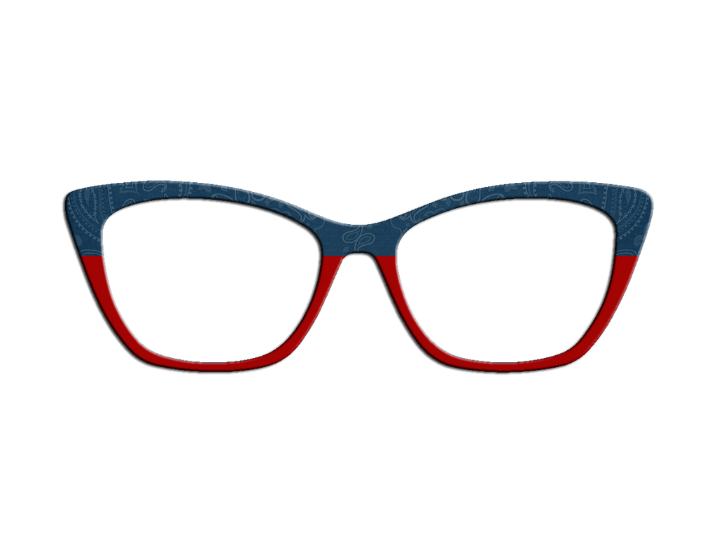 Bandana Collection | Pair Eyewear Compatible Metal Toppers | w/ Visual Design Tools