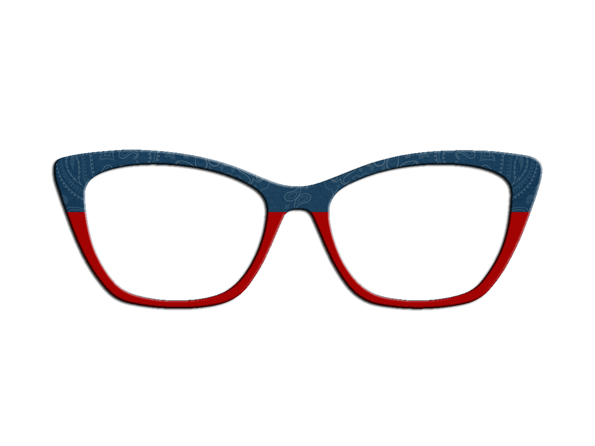 Bandana Collection | Pair Eyewear Compatible Metal Toppers | w/ Visual Design Tools