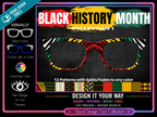 Black History Month Collection #1 | Pair Eyewear Compatible Metal Toppers w/Visual Design Tools