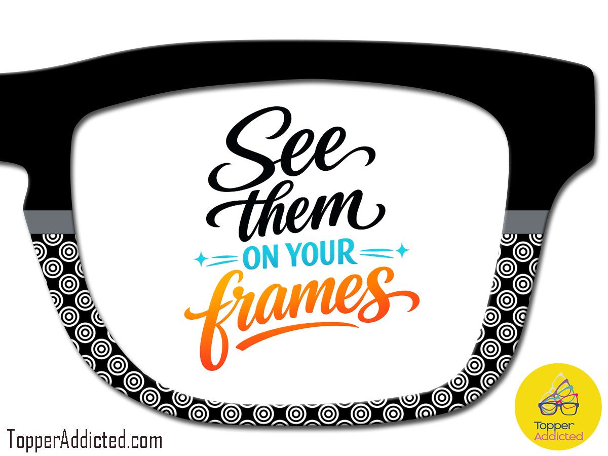 Black Dot Ops | Magnetic Glasses Topper | All Metal Topper for Pair Eyewear | 8 Fade and Split Options to any color