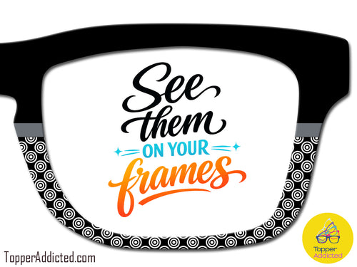 Black Dot Ops | Magnetic Glasses Topper | All Metal Topper for Pair Eyewear | 8 Fade and Split Options to any color