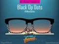 Black Dot Ops | Magnetic Glasses Topper | All Metal Topper for Pair Eyewear | 8 Fade and Split Options to any color