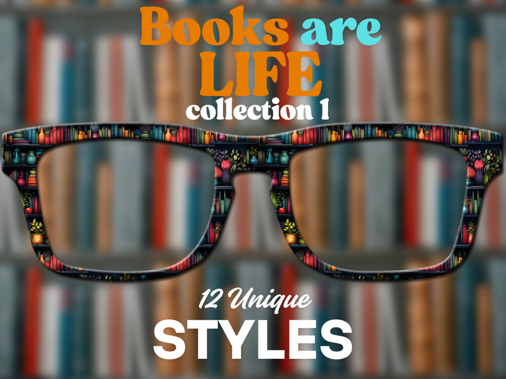 Books Are Life Collection #1 | Pair Eyewear Compatible | w/Visual Design Tools