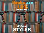 Books Are Life Collection #1 | Pair Eyewear Compatible | w/Visual Design Tools