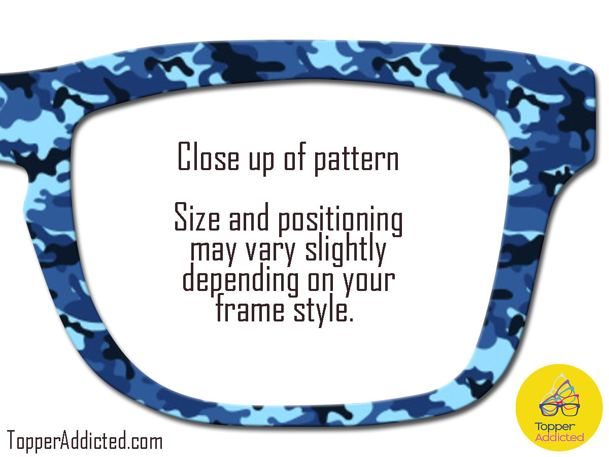 Camoflage Toppers | 20 Colorful Camo Options | w/ Visual Design Tools