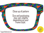 Purple Camo Magnetic Topper for Pair Eyewear – Available in Full Frame, Split, or Fade