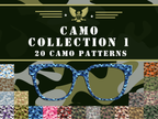 Camoflage Toppers | 20 Colorful Camo Options | w/ Visual Design Tools