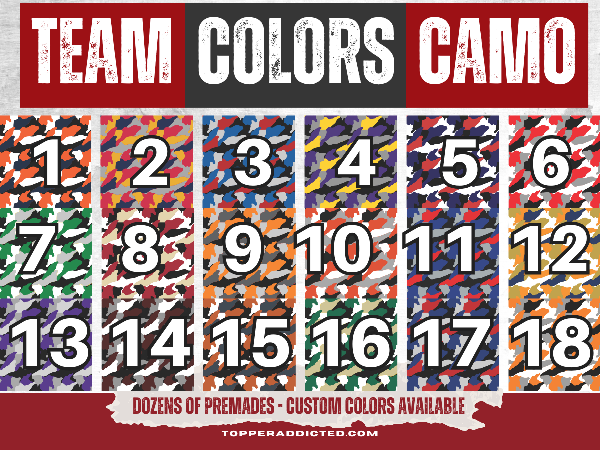 Team Colors Camouflage with Visual Design Tools