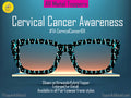 Cervical Cancer Awareness  | Magnetic Glasses Topper | All Metal Topper compatible with Pair Eyewear | 8 Fade and Split Options to any color
