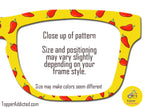 Red Hot Chili Peppers - Patterned all Metal Topper compatible with Pair Eyewear