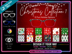 Christmas Collection #1 | Pair Eyewear Compatible | w/Visual Design Tools