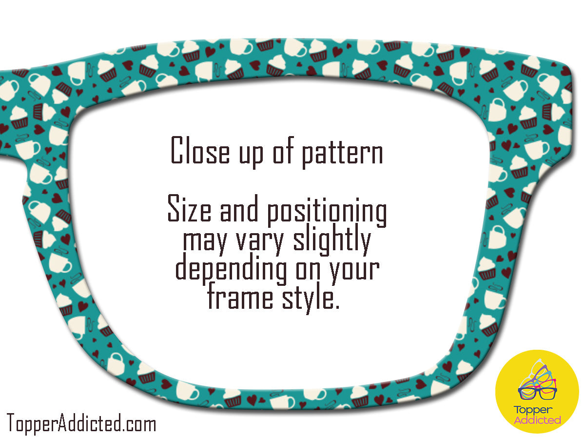 Cupcakes and Coffee Toppers | Pair Eyewear Compatible Metal Top Frames