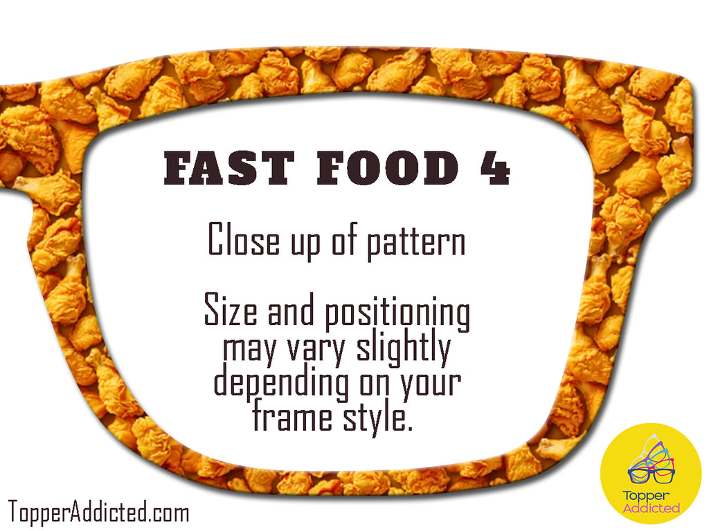 Junk Food Toppers- 12 Fast Food Patterns for Pair Eyewear w/ Visual Design Tools