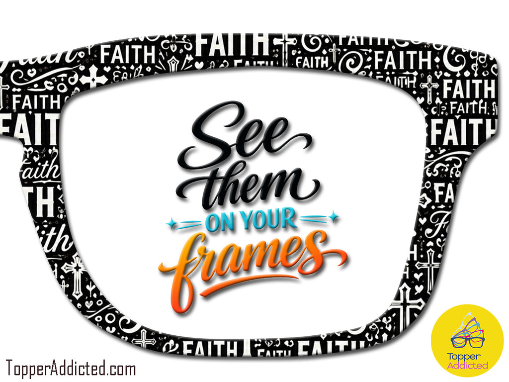 Faith Patterned all Metal Topper compatible with Pair Eyewear