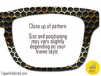 Metallic Gold and Black Collection - 14 Bold Gold & Black Designs for Pair Eyewear w/Visual Design Tools
