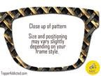 Metallic Gold and Black Collection - 14 Bold Gold & Black Designs for Pair Eyewear w/Visual Design Tools