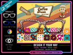 Coffee Break Collection | 16 Coffee Patterns | Pair Eyewear Compatible | w/Visual Design Tools