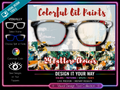 Colored Oil Paints Collection #1 - 24 Patterns for Pair Eyewear w/ Visual Design Tools