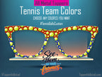 Tennis Ball Patterned all Metal Topper compatible with Pair Eyewear