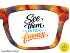 Dancing Bubbles | Magnetic Glasses Topper | All Metal Topper for Pair Eyewear | 8 Fade and Split Options to any color
