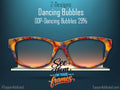 Dancing Bubbles | Magnetic Glasses Topper | All Metal Topper for Pair Eyewear | 8 Fade and Split Options to any color