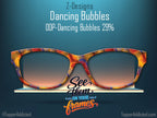 Dancing Bubbles | Magnetic Glasses Topper | All Metal Topper for Pair Eyewear | 8 Fade and Split Options to any color