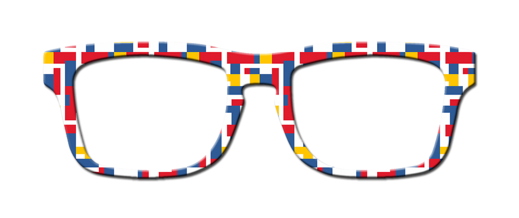 Mondrian Modern Art Collection Compatible with Pair Eyewear w/Visual Design Tools